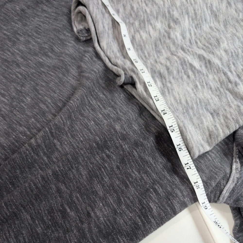 Free People Beach Womens Cowl Neck Long Sleeve Slub Knit Top‎ Grey One Size